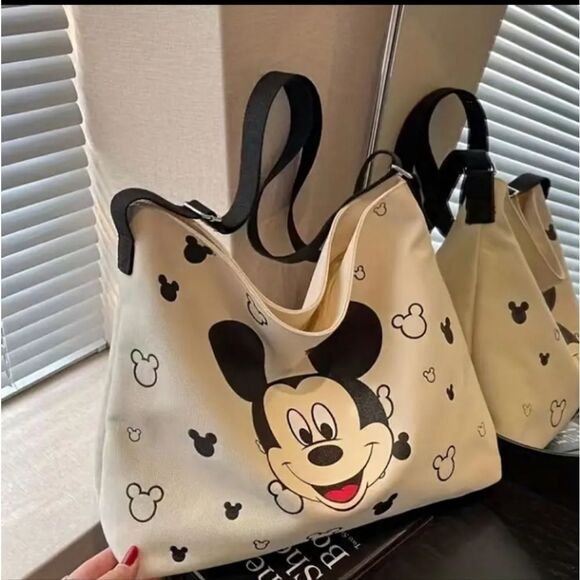 Mickey Mouse Canvas Shoulder Crossbody Bag - Picture 1 of 5